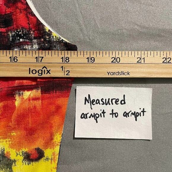 Jolibel Womens Size 8 Sleeveless Jersey Knit Dopamine Dress Artsy Funky Abstract - Picture 9 of 11